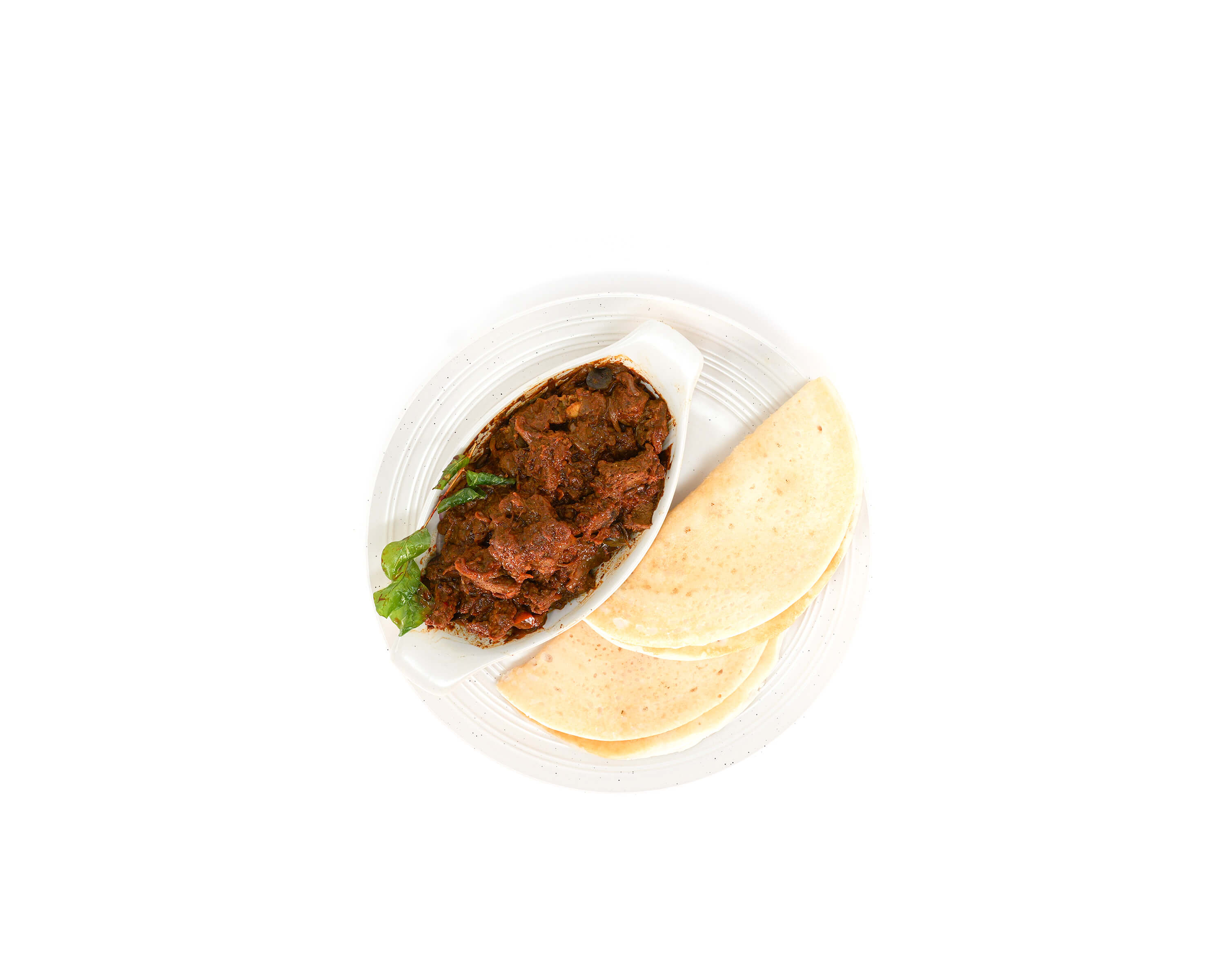 Thattu Dosa and Beef Roast